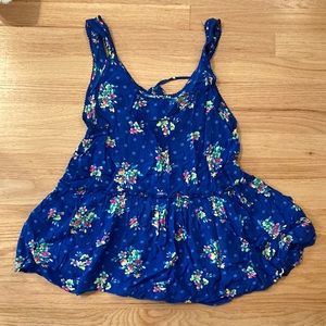 Hollister Peplum Sleeveless Shirt
